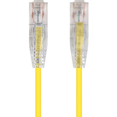 Monoprice Slimrun Cat6 Utp Cable-7Ft Yellow 13541